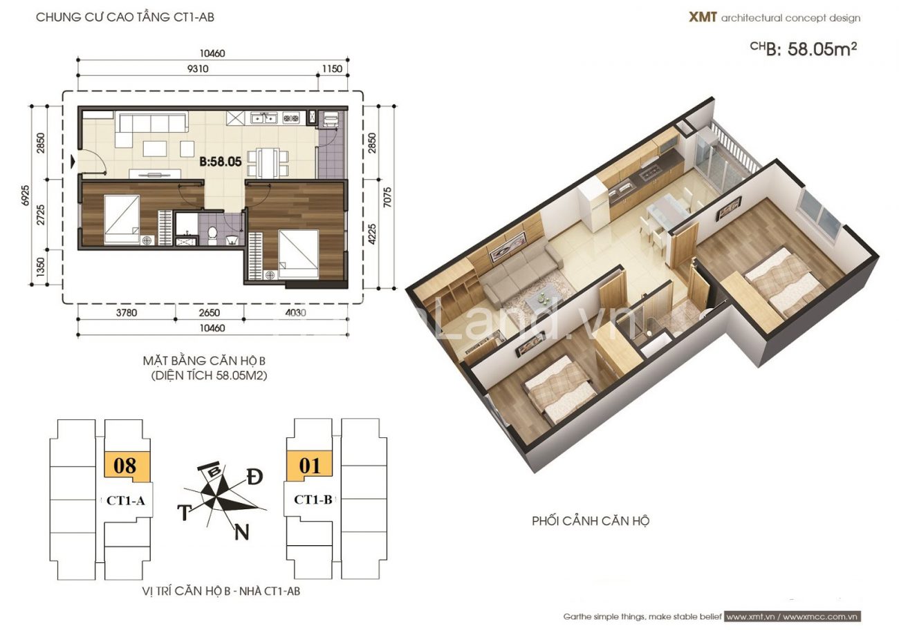cần bán căn hộ 58m2 chung cư vov mễ trì