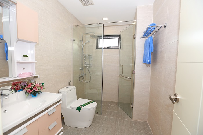 Phòng wc căn hộ chung cư goldsilk hà đông với đầy đủ công năng sử dụng
