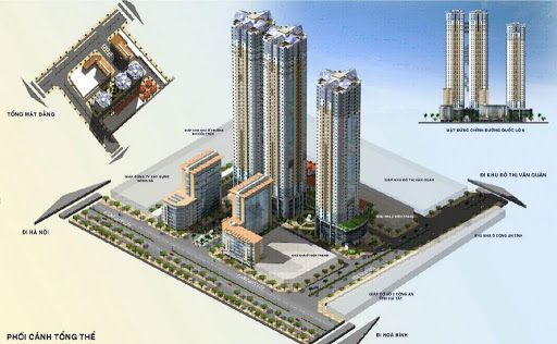 Phối cảnh chung cư Ariyana Lakeside Hesco