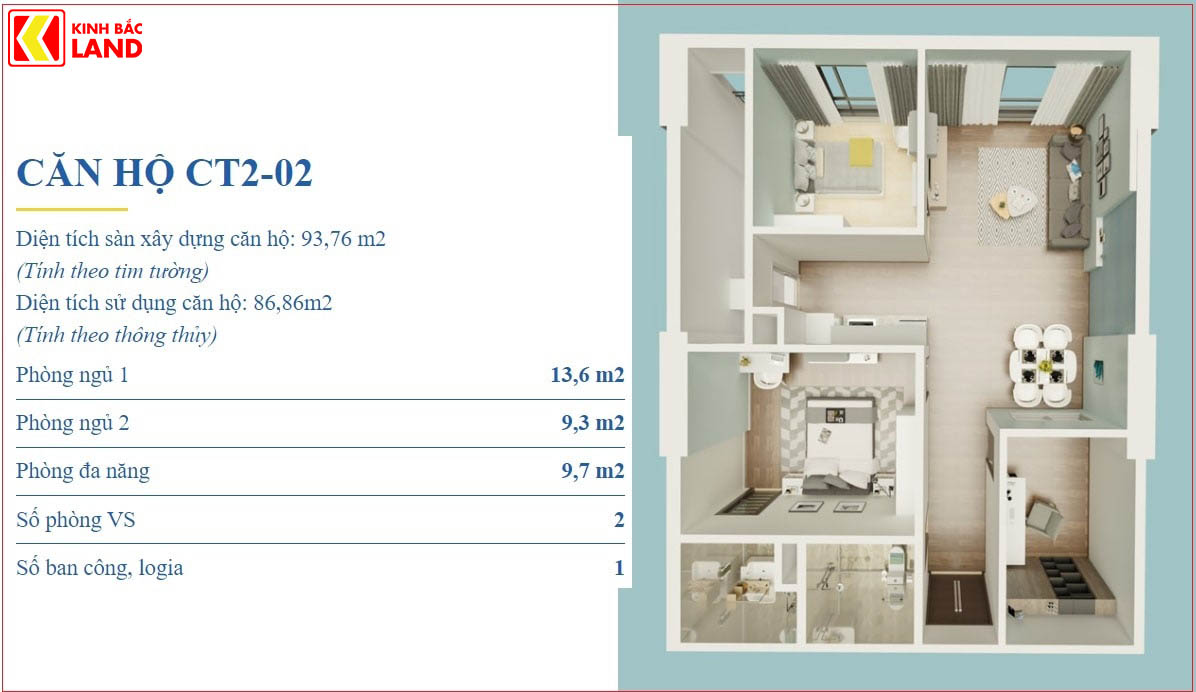 Thiet ke can ho chung cu X2 Dai Kim