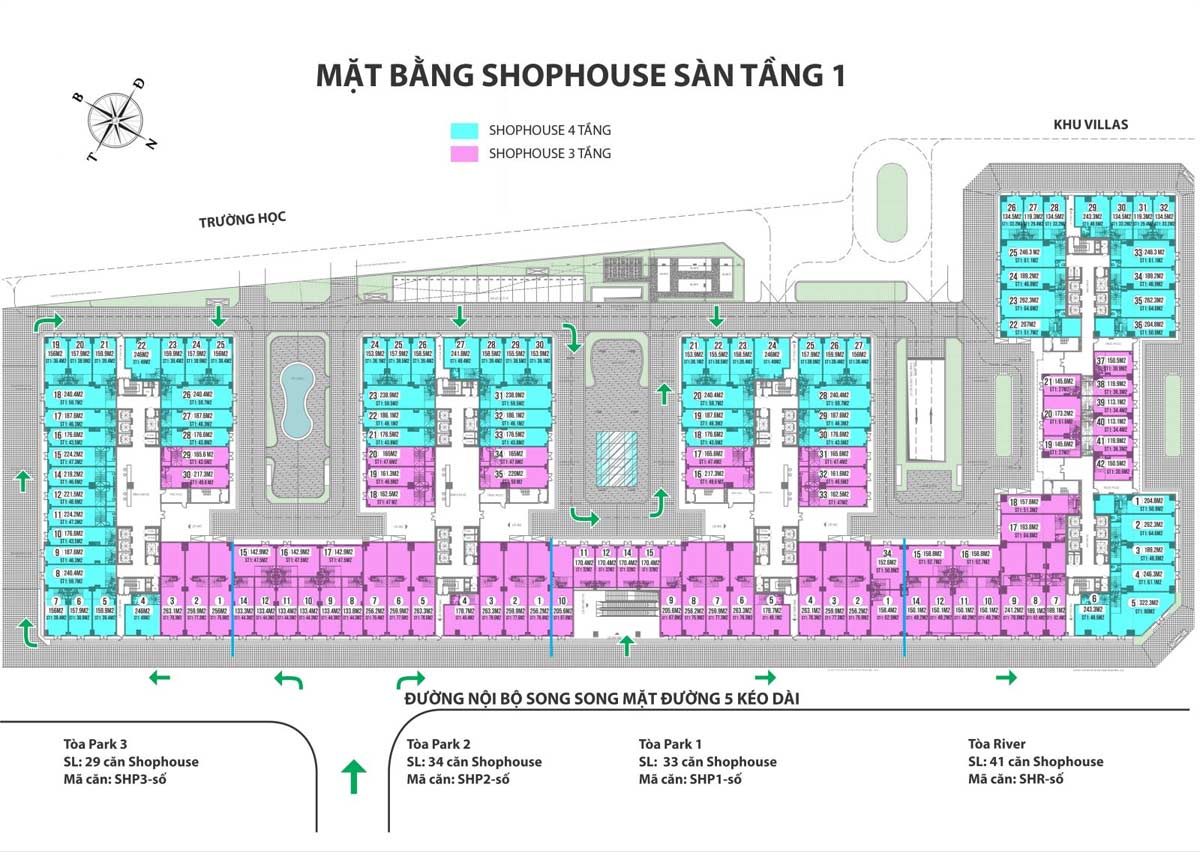 MẶT BẰNG SHOP THƯƠNG MẠI EUROWINDOW RIVER PARK