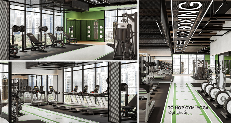 phòng gym dự án greenera southmark