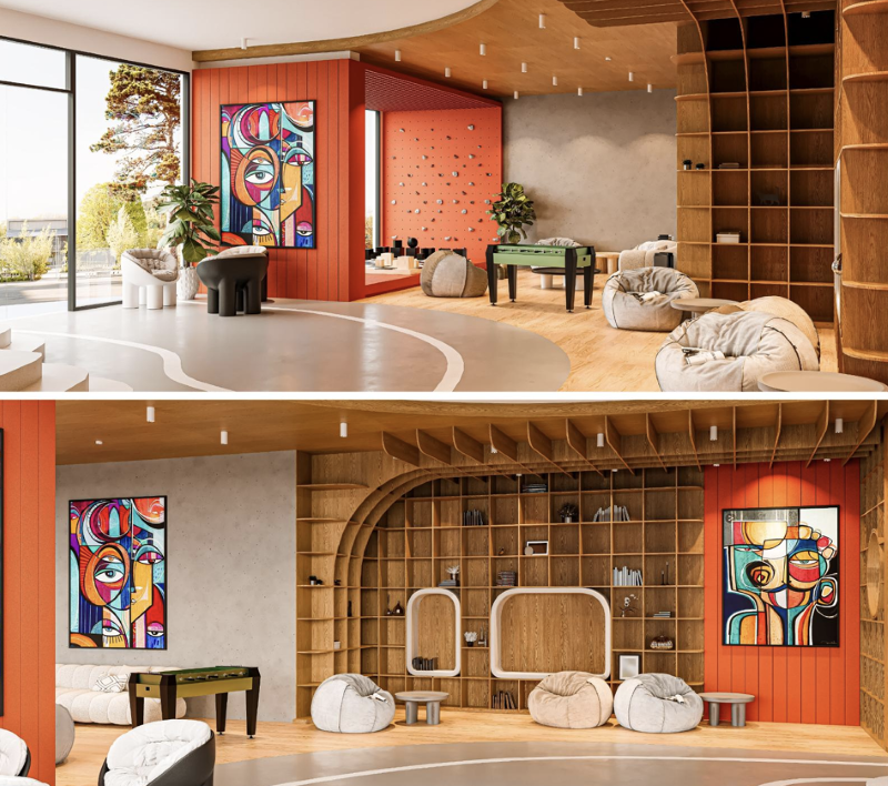 không gian chill HUB