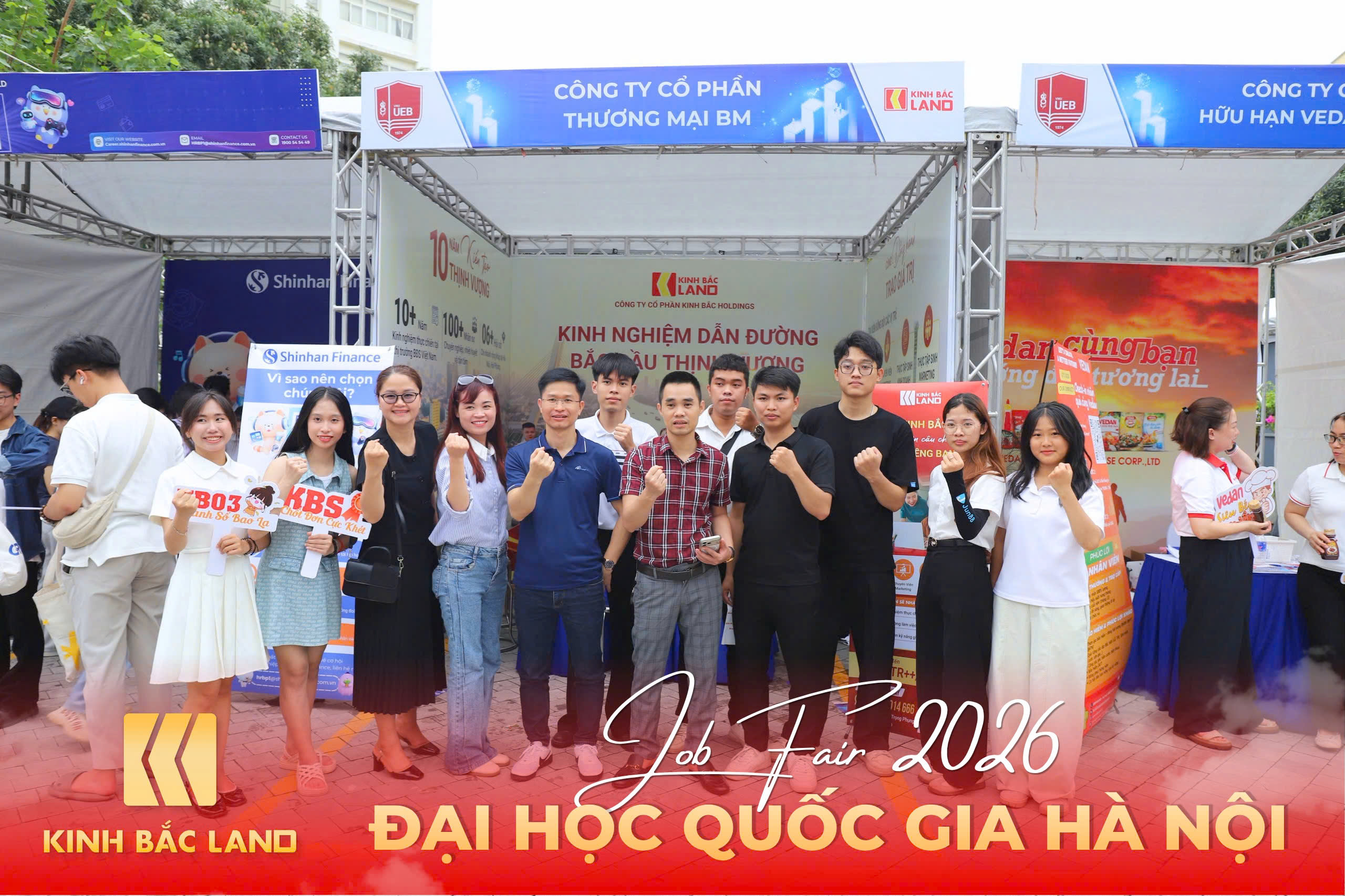 Tập thể Kinh Bắc Land tại sự kiện Job Fair 2026