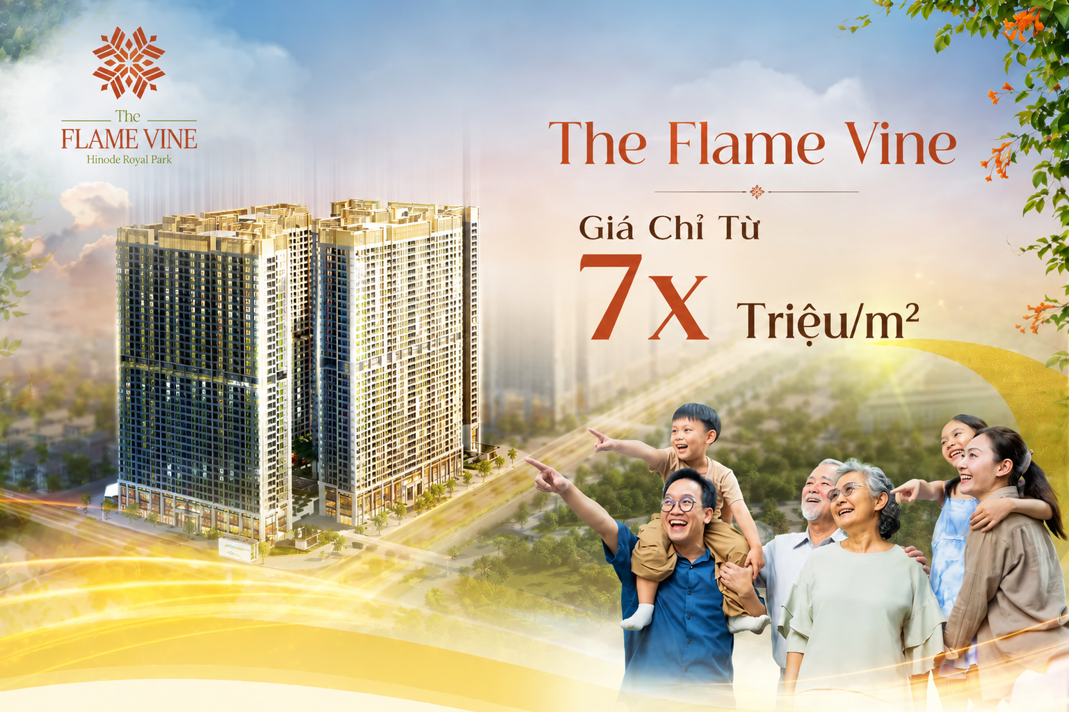 Chỉ Từ 7x Triệu/m², Sở Hữu Căn Hộ Cao Cấp Tại The Flame Vine